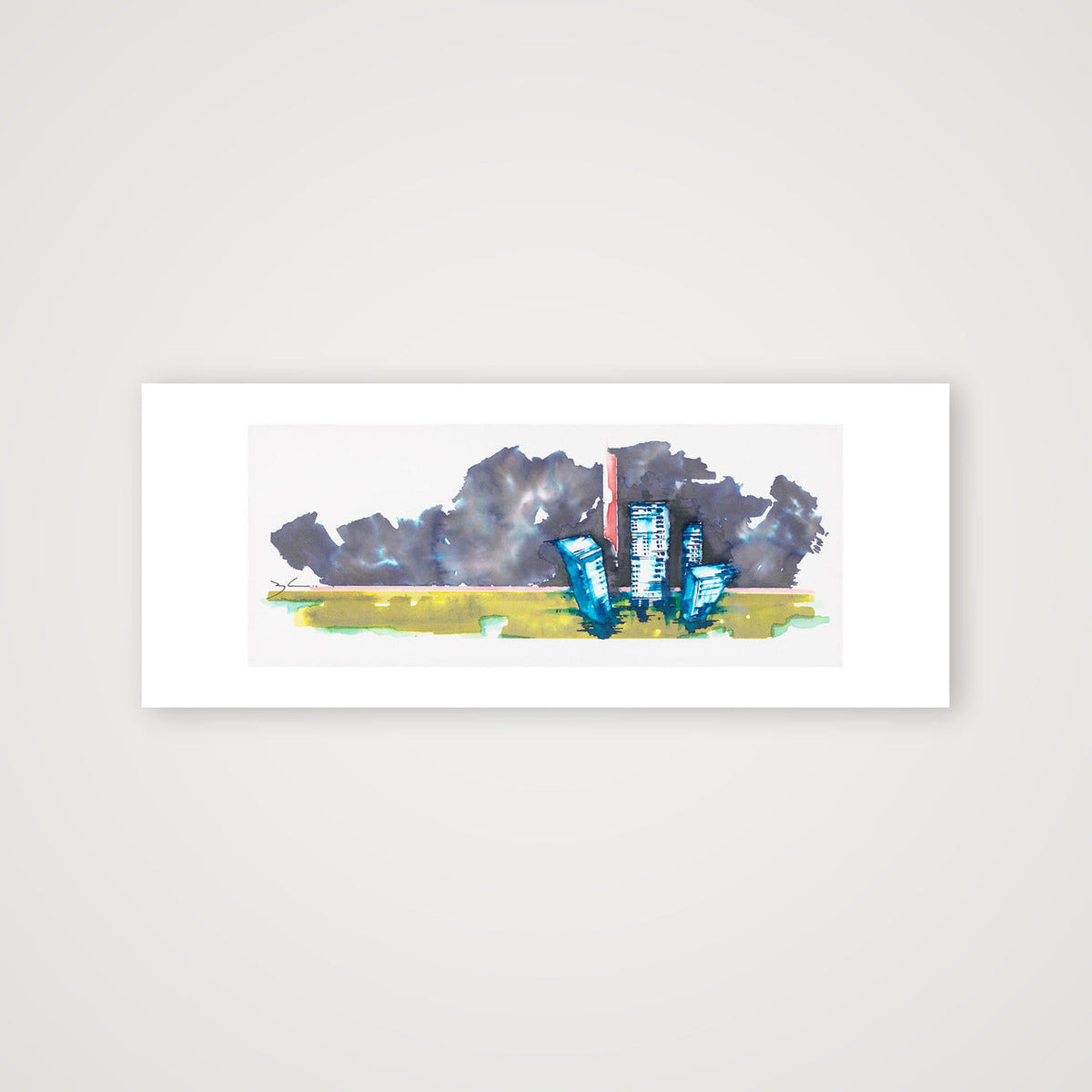 Watertowers — 76×30cm, 30×12" Print only