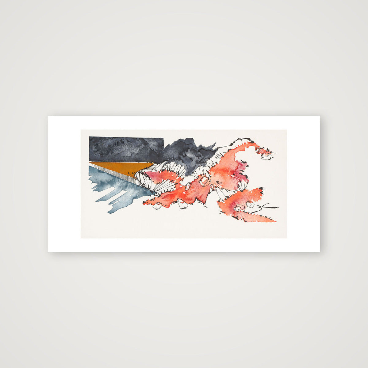 Dune in Red — 46×23cm, 18×9" Print only