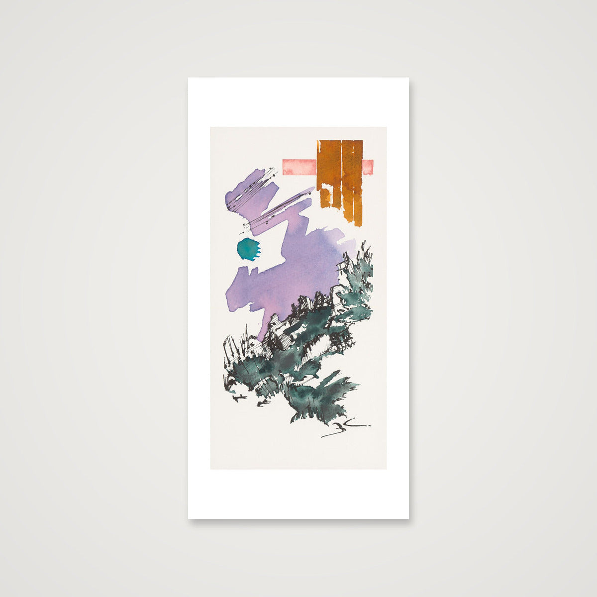Lo Moon — 23×46cm, 9×18" Print only
