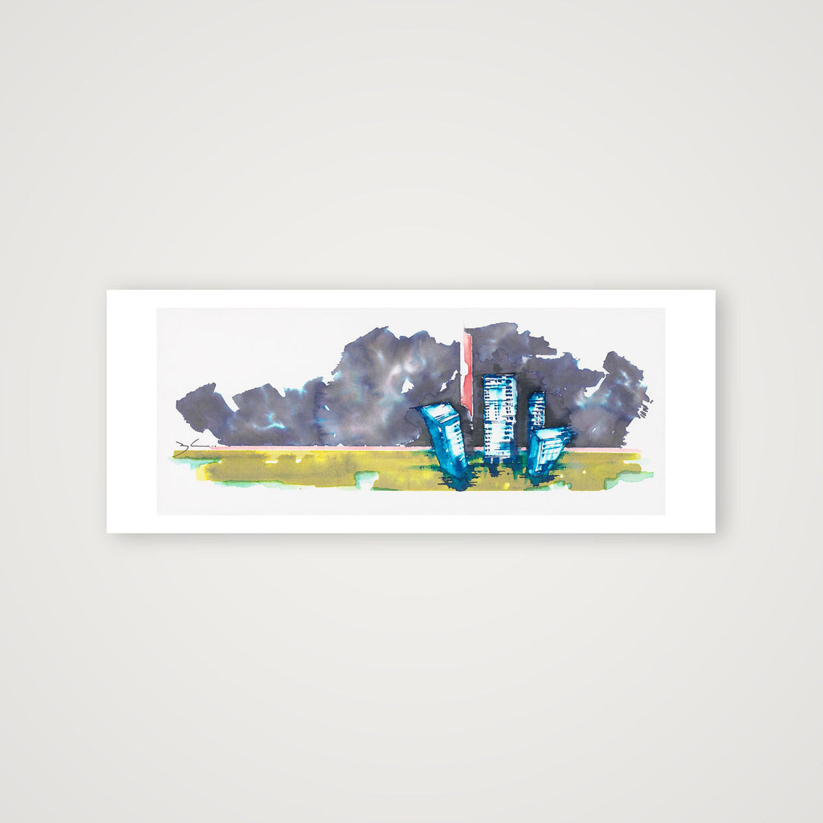 Watertowers — 102×41cm, 40×16" Print only