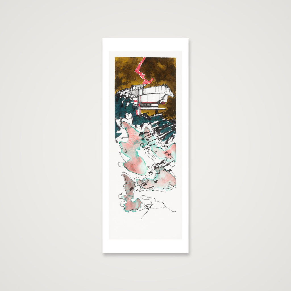 Study Cliffside — 41×102cm, 16×40" Print only